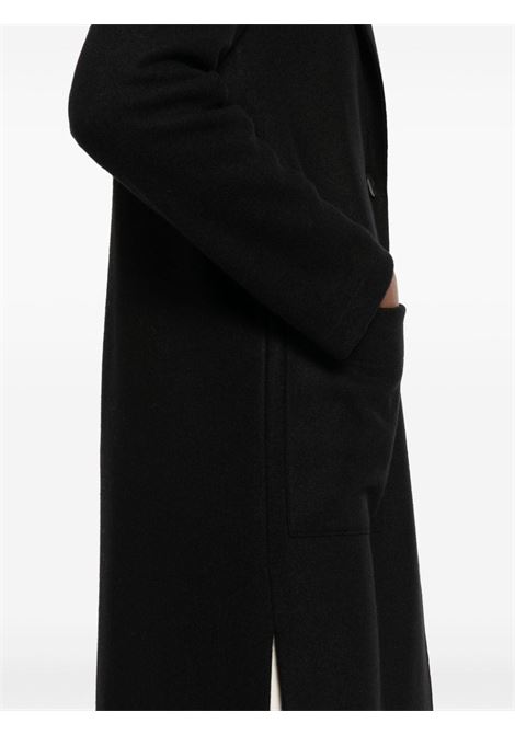 Black single-breasted virgin wool coat Harris wharf london - women HARRIS WHARF LONDON | A1353MPSB199